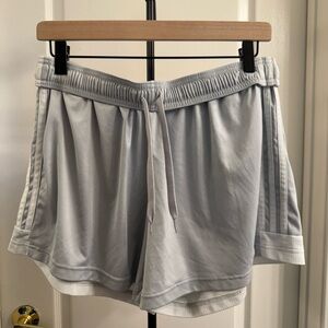 adidas Women's Athletic Light Gray Shorts